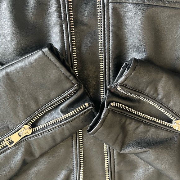 Zara leather biker jacket XL - Picture 7 of 7